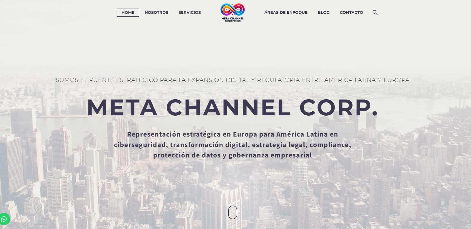 Página Web de META Channel Corporation